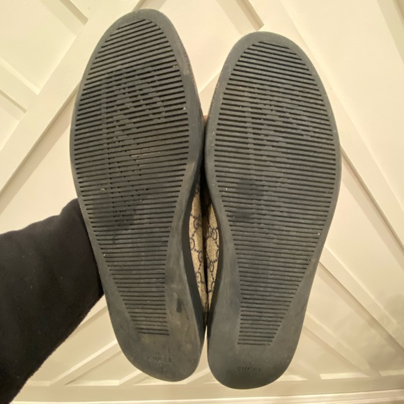 Gucci Navy Blue Monogram Croc Leather Hightop Sneakers - Picture 5 of 7